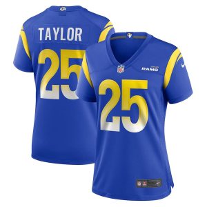 Womens Los Angeles Rams Jason Taylor Team Game Jersey Royal