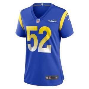 Womens Los Angeles Rams Larrell Murchison Team Game Jersey Royal