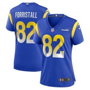 Womens Los Angeles Rams Miller Forristall Game Jersey Royal