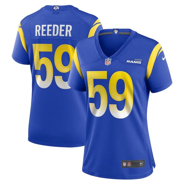 Womens Los Angeles Rams Troy Reeder Team Game Jersey Royal