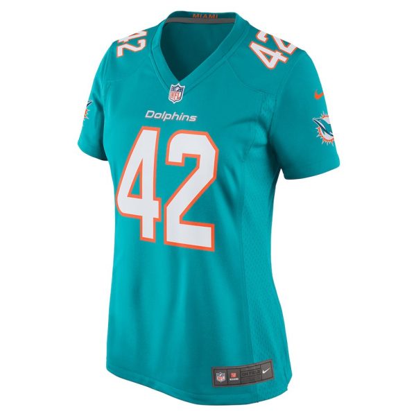 Womens Miami Dolphins Alexander Johnson Game Jersey Aqua