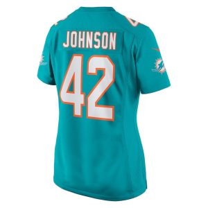 Womens Miami Dolphins Alexander Johnson Nike Game Jersey Aqua 2