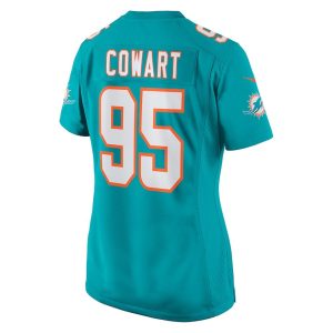 Womens Miami Dolphins Byron Cowart Nike Game Jersey Aqua 2