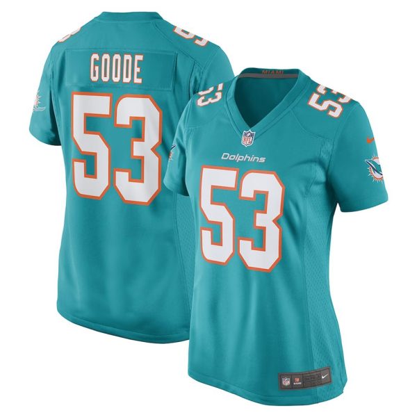 Womens Miami Dolphins Cameron Goode Game Player Jersey Aqua