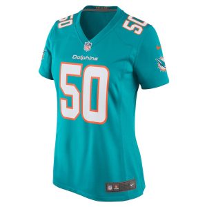 Womens Miami Dolphins Chase Winovich Team Game Jersey Aqua