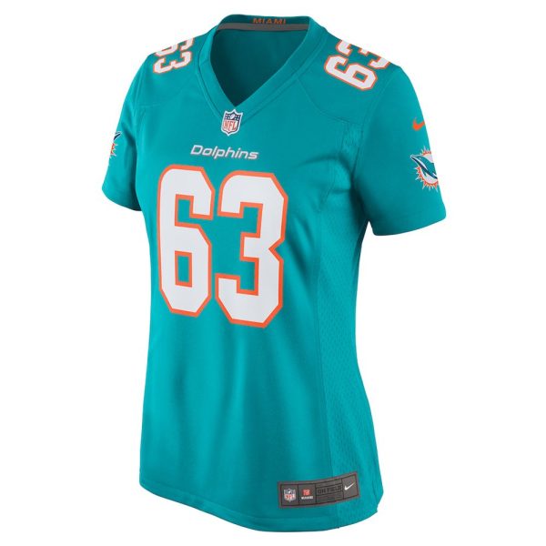 Womens Miami Dolphins Chasen Hines Team Game Jersey Aqua