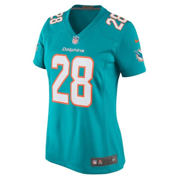 Womens Miami Dolphins Devon Achane Player Game Jersey Aqua