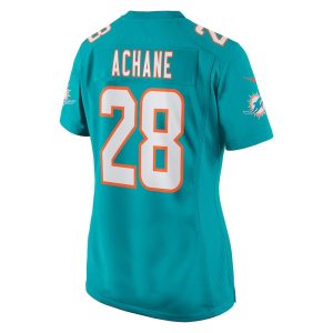 Womens Miami Dolphins Devon Achane Nike Player Game Jersey Aqua 3