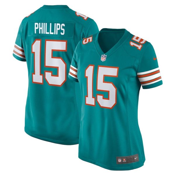 Womens Miami Dolphins Jaelan Phillips Alternate Game Jersey Aqua