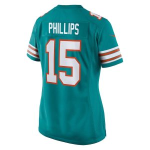 Womens Miami Dolphins Jaelan Phillips Nike Alternate Game Jersey Aqua 2