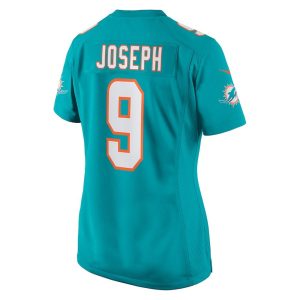 Womens Miami Dolphins Kelvin Joseph Nike Team Game Jersey Aqua 2