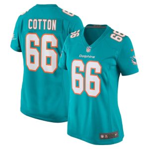 Womens Miami Dolphins Lester Cotton Sr Home Game Player Jersey Aqua