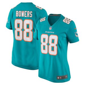 Womens Miami Dolphins Nick Bowers Team Game Jersey Aqua