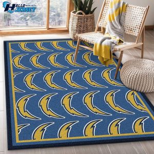 Los Angeles Chargers Repeat Team Area Rectangle Rug