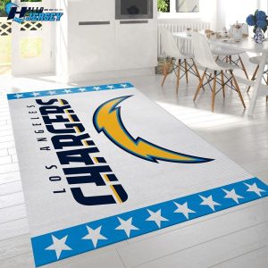 Los Angeles Chargers Team Logo Living Room Rug