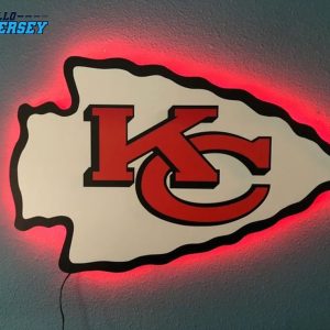 Color Changing Kansas City Sign Chiefs Football Metal 3