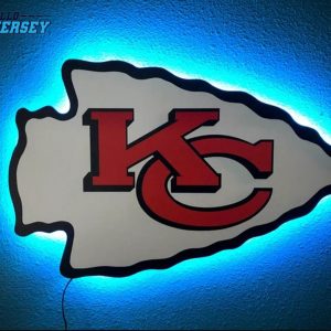Color Changing Kansas City Sign Chiefs Football Metal 4