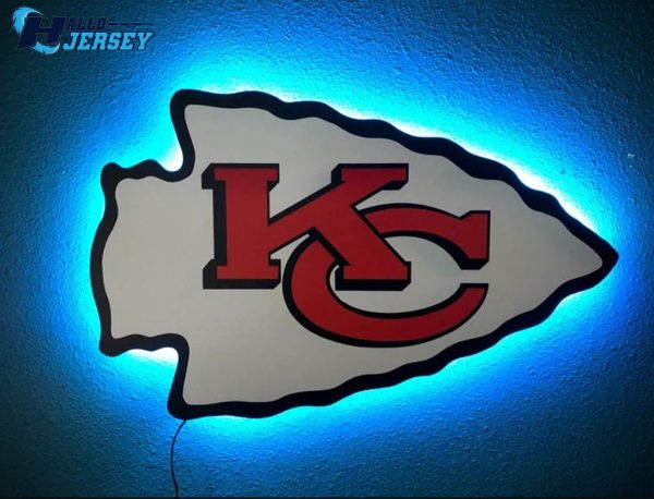 Color Changing Kansas City Sign Chiefs Football Metal
