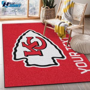 Customizable Kansas City Chiefs Personalized Accent Rug