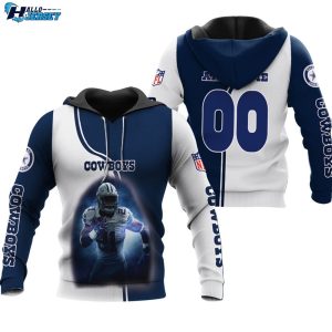 Dallas Cowboys Ezekiel Elliott Jersey Style Cowboys Fans Hoodie