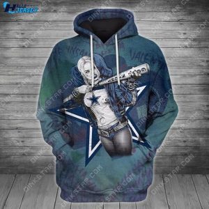 Dallas Cowboys Harley All Over Print Hoodie