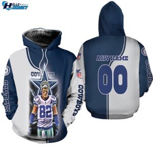 Dallas Cowboys Jason Witten Dark Blue Jersey Style Hoodie