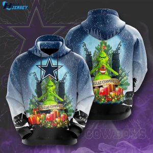 Dallas Cowboys Football Team Grinch Personalized Hoodie