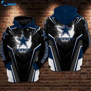 Dallas Cowboys Logos Sport Football Team US Style All Over Print Hoodie