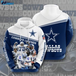 Dallas Cowboys Logo Sport Full Print Hoodie