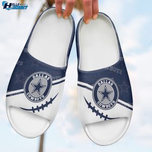 Dallas Cowboys Yeezy Slippers Gift For Fan Footwear