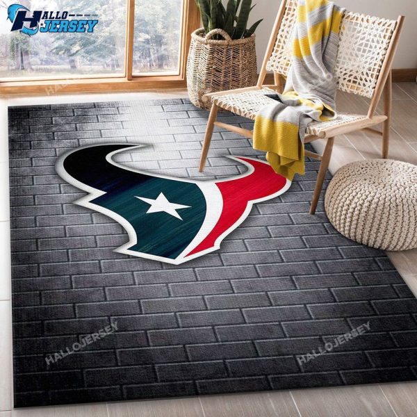 Houston Texans Area Bedroom Christmas Gift Rug