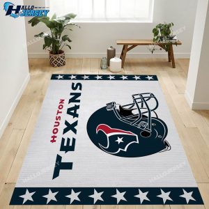 Houston Texans Banner Logo Living Room Area Rug