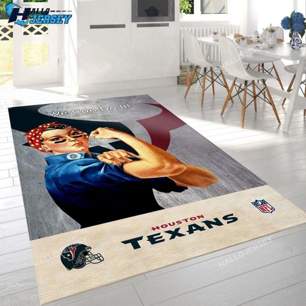 Houston Texans Bedroom Home US Decor Rug