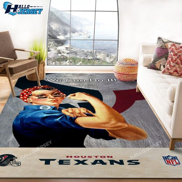 Houston Texans Bedroom Home US Decor Rug