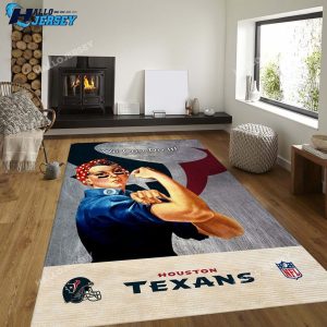 Houston Texans Bedroom Home US Decor Rug 3