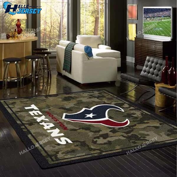 Houston Texans Camouflage Rectangle Rug