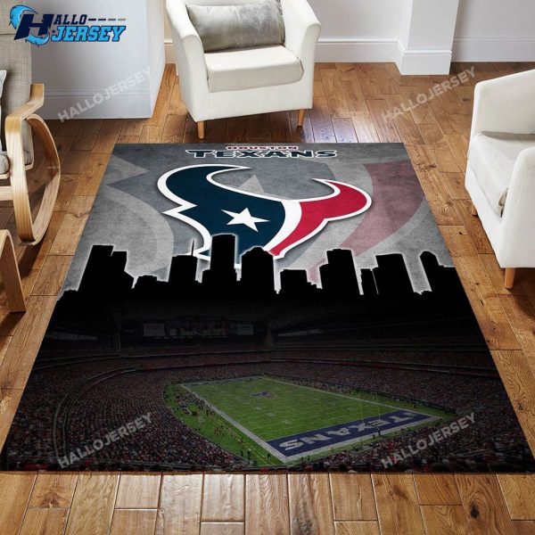 Houston Texans Decor Area For Bedroom Kitchen Rug