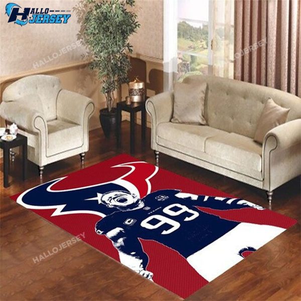 Houston Texans Player Rectangle Rug