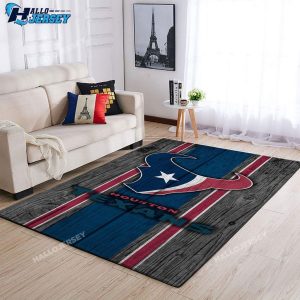 Houston Texans Wooden Style Nice Gift Home Rug