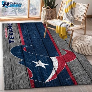 Houston Texans Wooden Style Nice Gift Home Rug