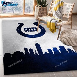 Indiana Colts Skyline Area Bedroom Family Gift Rug