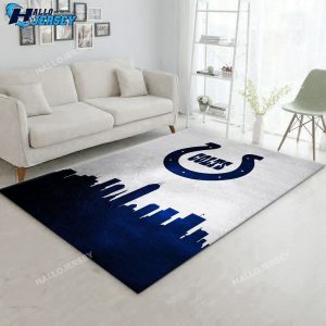 Indiana Colts Skyline Area Bedroom Family Gift Rug