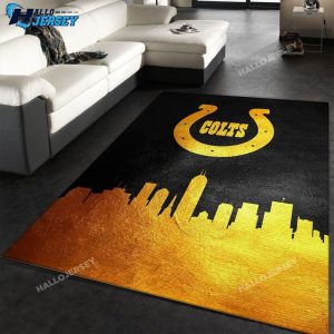 Indiana Colts Skyline Area Rugs For Living Room Bedroom