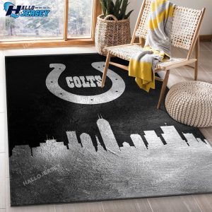 Indiana Colts Skyline Bedroom Christmas Gift US Rug