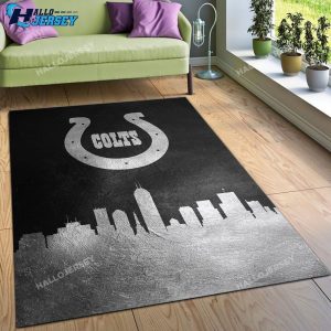 Indiana Colts Skyline Bedroom Christmas Gift US Rug