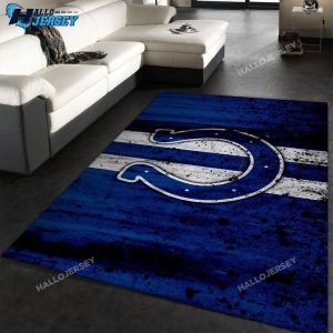 Indianapolis Colts Area Rug Football Floor Decor Rug