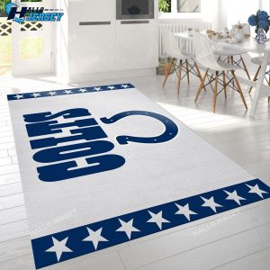 Indianapolis Colts Banner Logo Area Rug For Gift