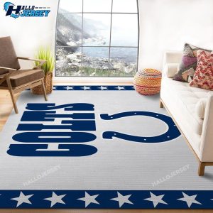 Indianapolis Colts Banner Logo Area Rug For Gift