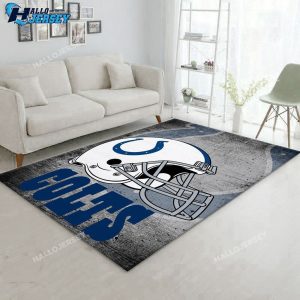 Indianapolis Colts Helmet Football Team Area Rug