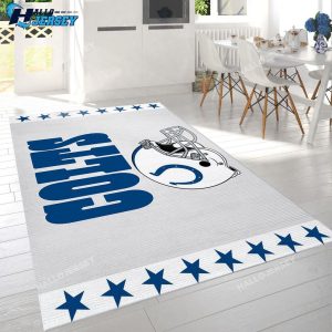 Indianapolis Colts Helmet Team Logo Rug